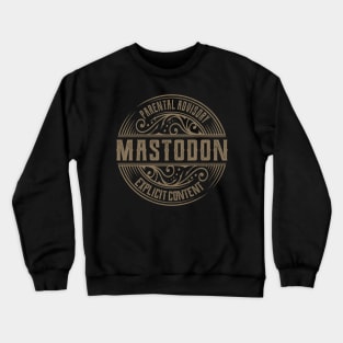 mastodon vintage ornament Crewneck Sweatshirt